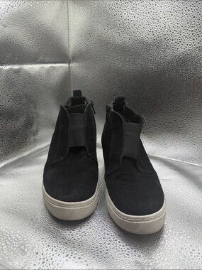 Steve Madden Black Suede High-Top Slip-On Sneakers